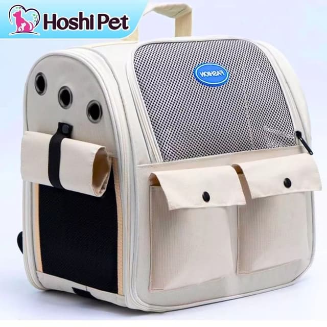 Ảnh sản phẩm Balo đựng chó mèo chống nắng thoáng khí size lớn dưới 8 kg Hoshi Pet BL14