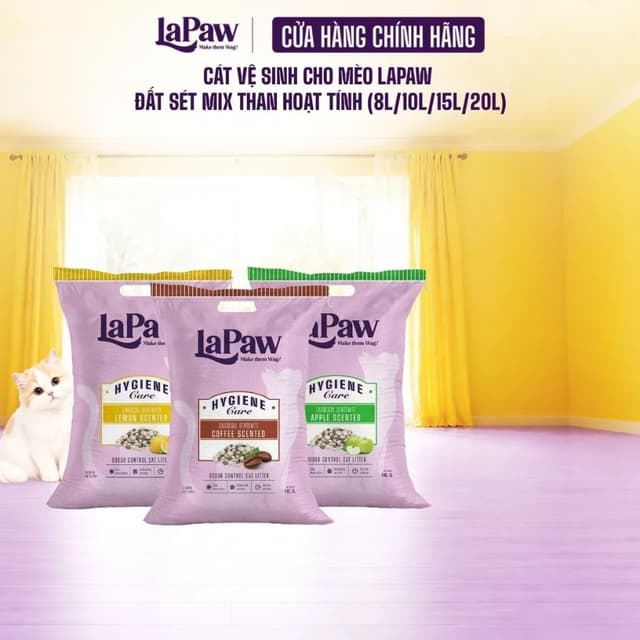 Ảnh sản phẩm Cát vệ sinh laPaw đất sét mix than hoạt tính