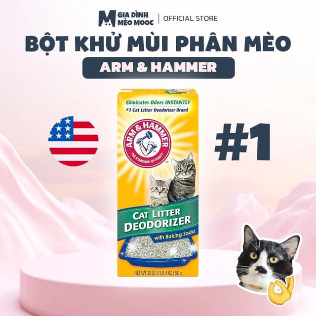 Ảnh sản phẩm Bột khử mùi cát mèo Arm & Hammer 567g