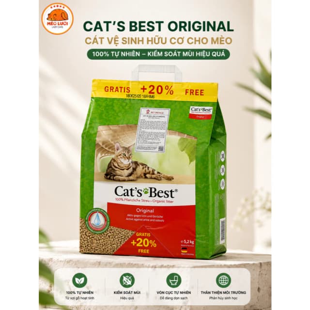 Ảnh sản phẩm Cát gỗ vón Cat’s Best Original 5,2kg