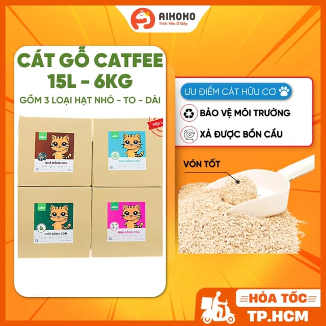 Ảnh sản phẩm Cát gỗ vón Catfee 15L (6kg)