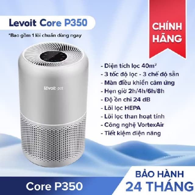 Sản phẩm Levoit Core P350 - Air Purifier for Pets - Hình ảnh thực tế và đánh giá chi tiết