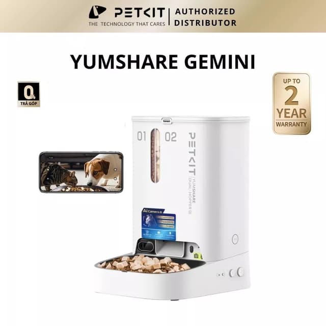 Ảnh sản phẩm PETKIT YumShare Gemini hai ngăn có camera