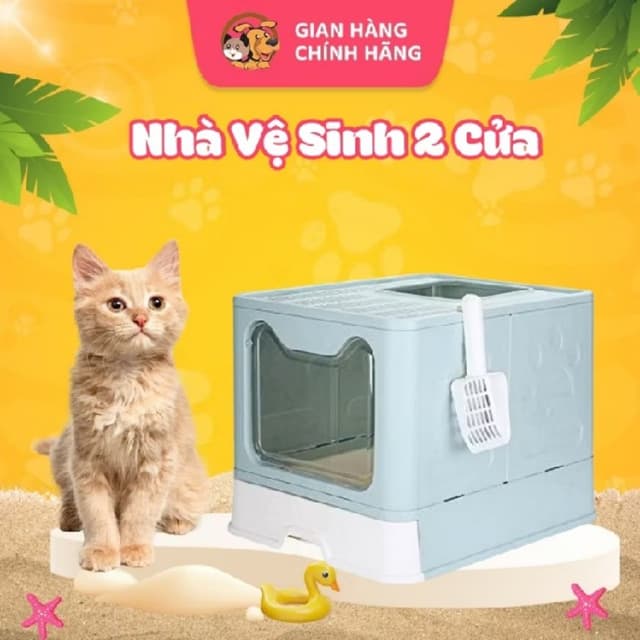 Sản phẩm Nhà Vệ Sinh Gấp Gọn 2 Cửa Có Ngăn Kéo (Size Lớn) - Hình ảnh thực tế và đánh giá chi tiết