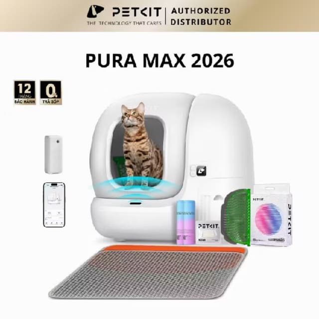 Sản phẩm Máy Vệ Sinh Tự Động PETKIT Pura Max (Bản Quốc Tế) - Hình ảnh thực tế và đánh giá chi tiết