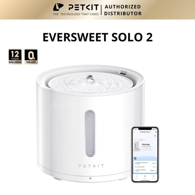 Ảnh sản phẩm PETKIT Eversweet Solo 2 2L, bơm không dây và kết nối ứng dụng