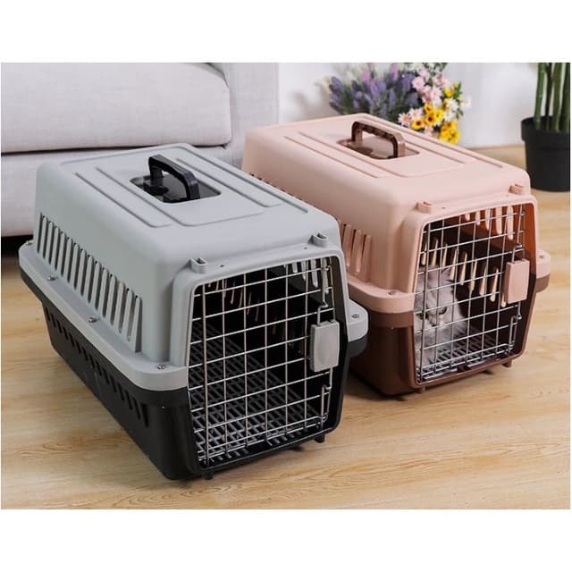 Ảnh sản phẩm Lồng Hàng Không Chó Mèo 48x32x30cm, Lồng Vận Chuyển Chó Mèo Đi Xa, Chất Liệu Nhựa Tốt