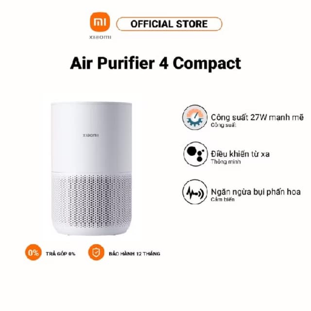 Sản phẩm Xiaomi Smart Air Purifier 4 Compact - Hình ảnh thực tế và đánh giá chi tiết
