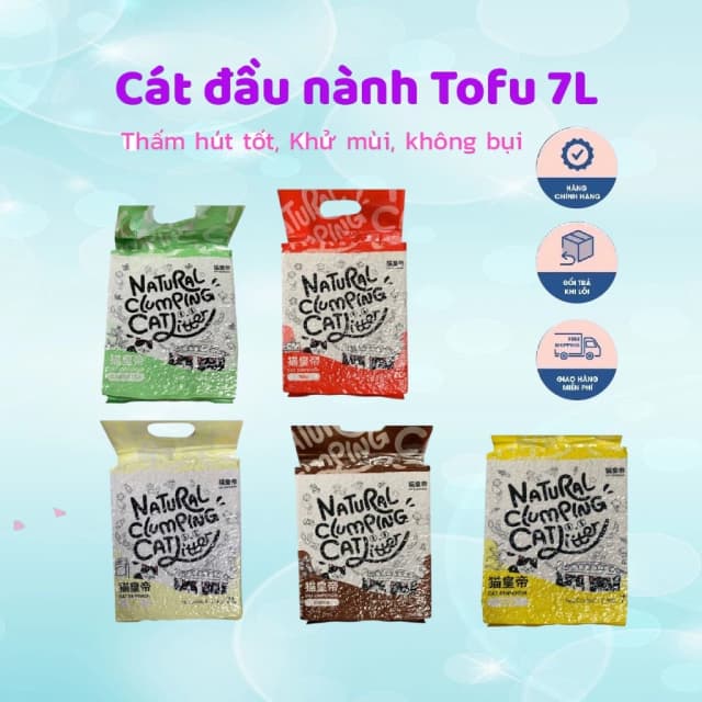 Sản phẩm Cát đậu nành Tofu cho mèo 2,4kg (7L) - Hình ảnh thực tế và đánh giá chi tiết