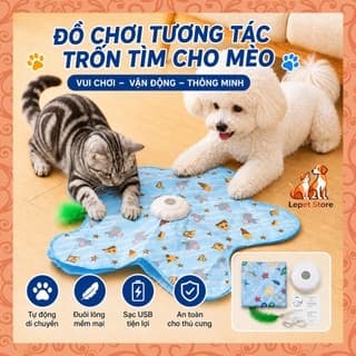 Ảnh sản phẩm Thảm trốn tìm đuôi lông tự động cho mèo