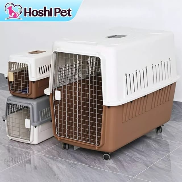 Ảnh sản phẩm Lồng vận chuyển chó mèo cửa sắt Hoshi Pet nhiều kích thước