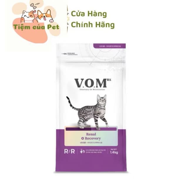 Sản phẩm V.O.M RX Cat Renal + Recovery (1.4kg) - Hình ảnh thực tế và đánh giá chi tiết